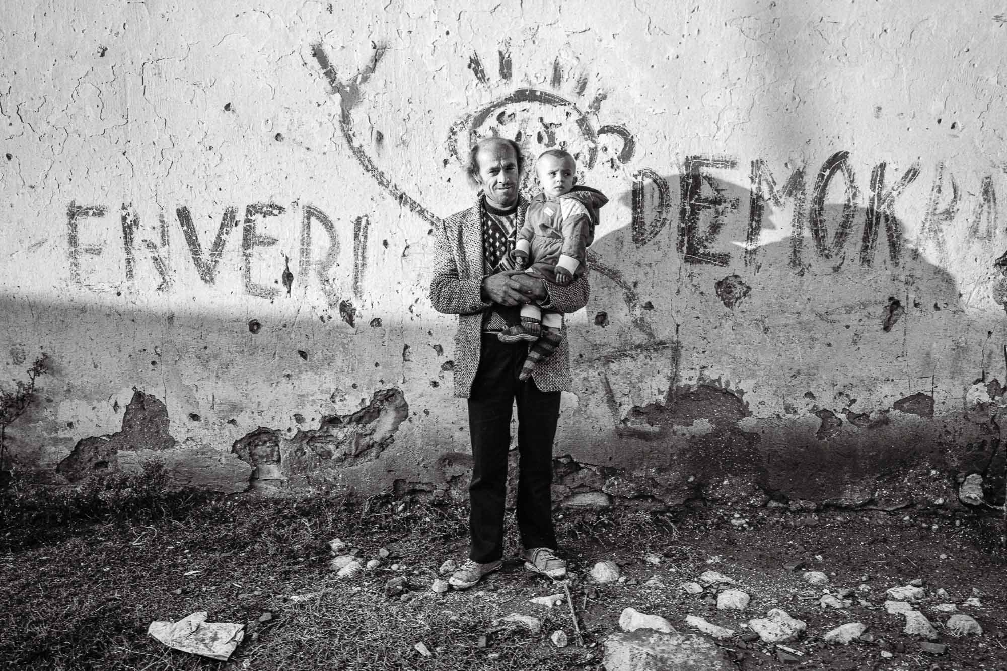 Bart-Deseyn-photographer-albania-1992-34 Former labour camp prisoner photographed in 1992 in Albania, Berat Region
