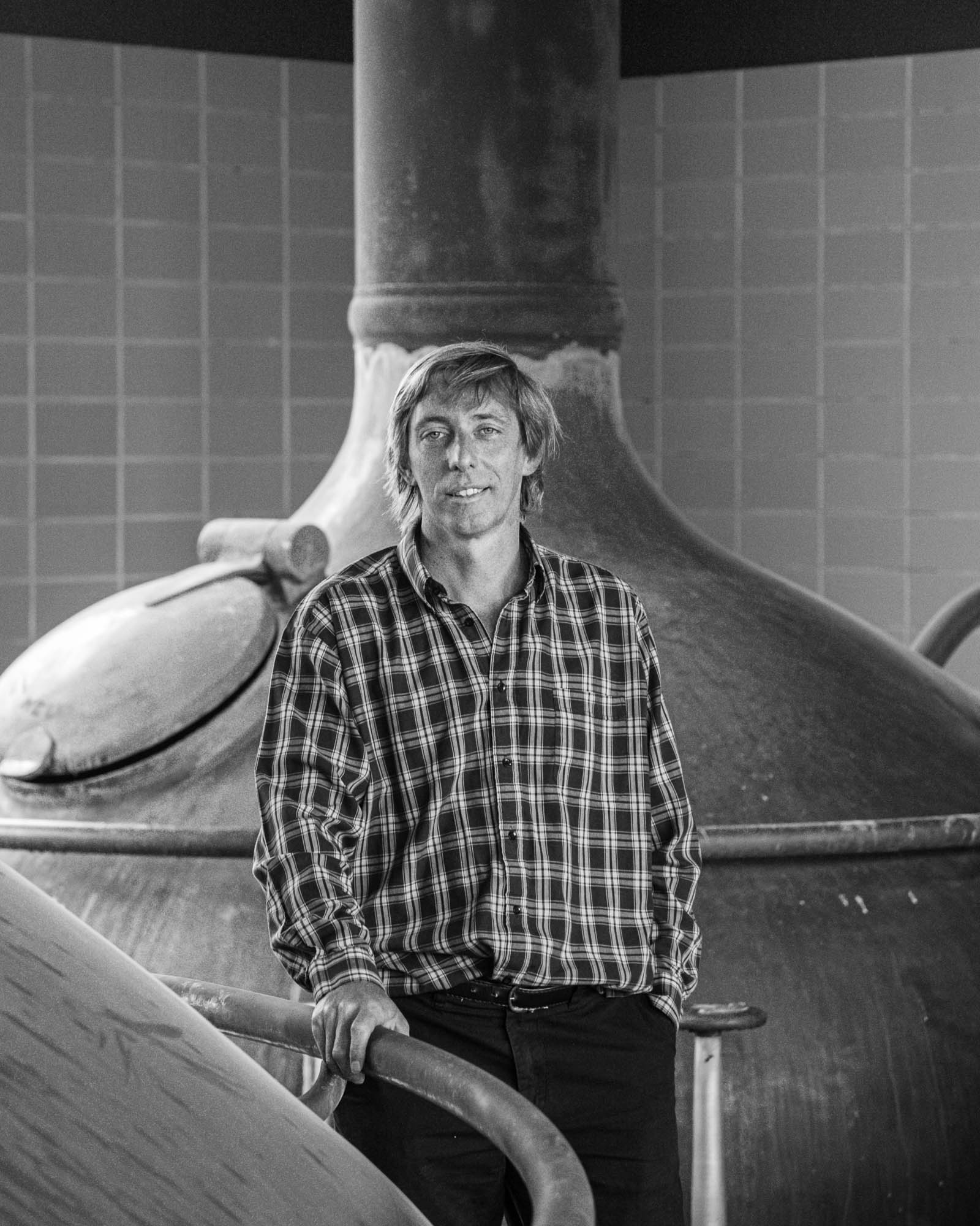 Belgian Beer, the brewer at Brewery Het Anker in Mechelen
