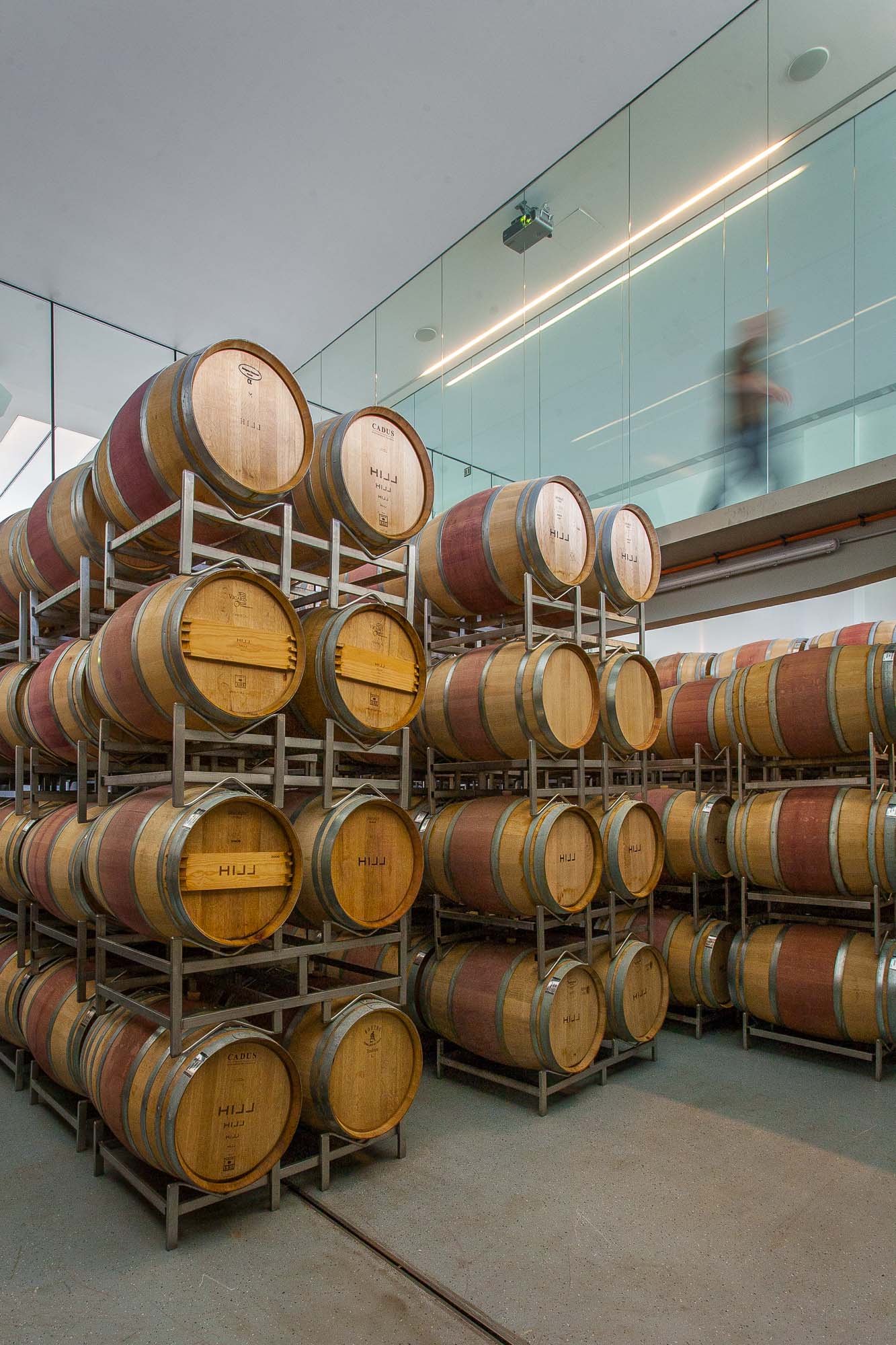 Bart-Deseyn-photographer-design-wineries-21 Austrian design wineries, barrel hall at Hill Wine