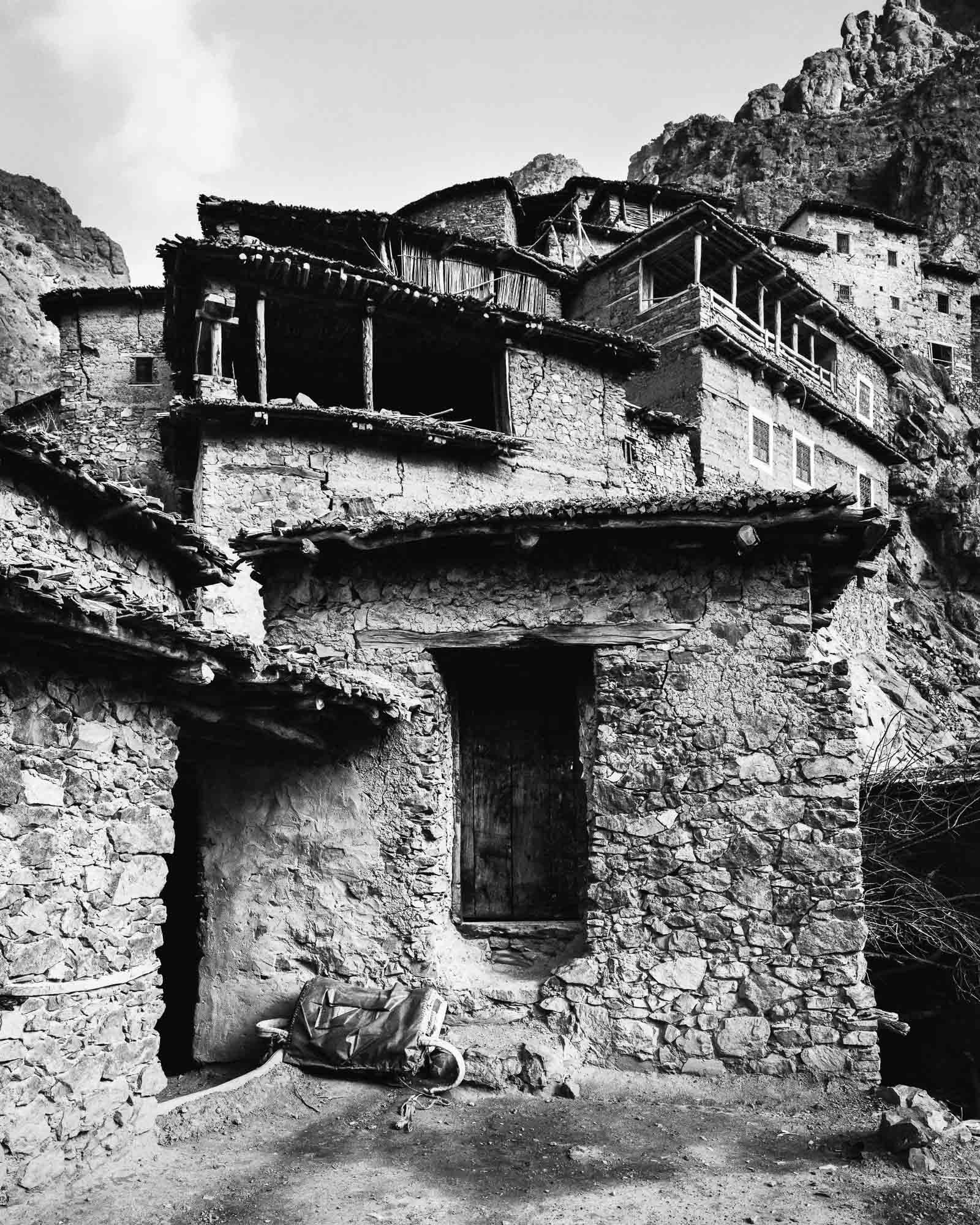Tagharghist, a berber village in Morocco, houses with idiln, autumn 2008