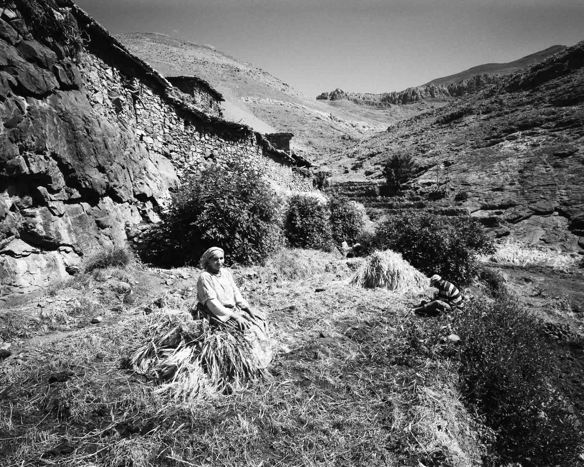 Tagharghist, a berber village in Morocco, Fatime Ait Bayborik and her husband Mohammed Ait Ben Ouchen, spring 2009