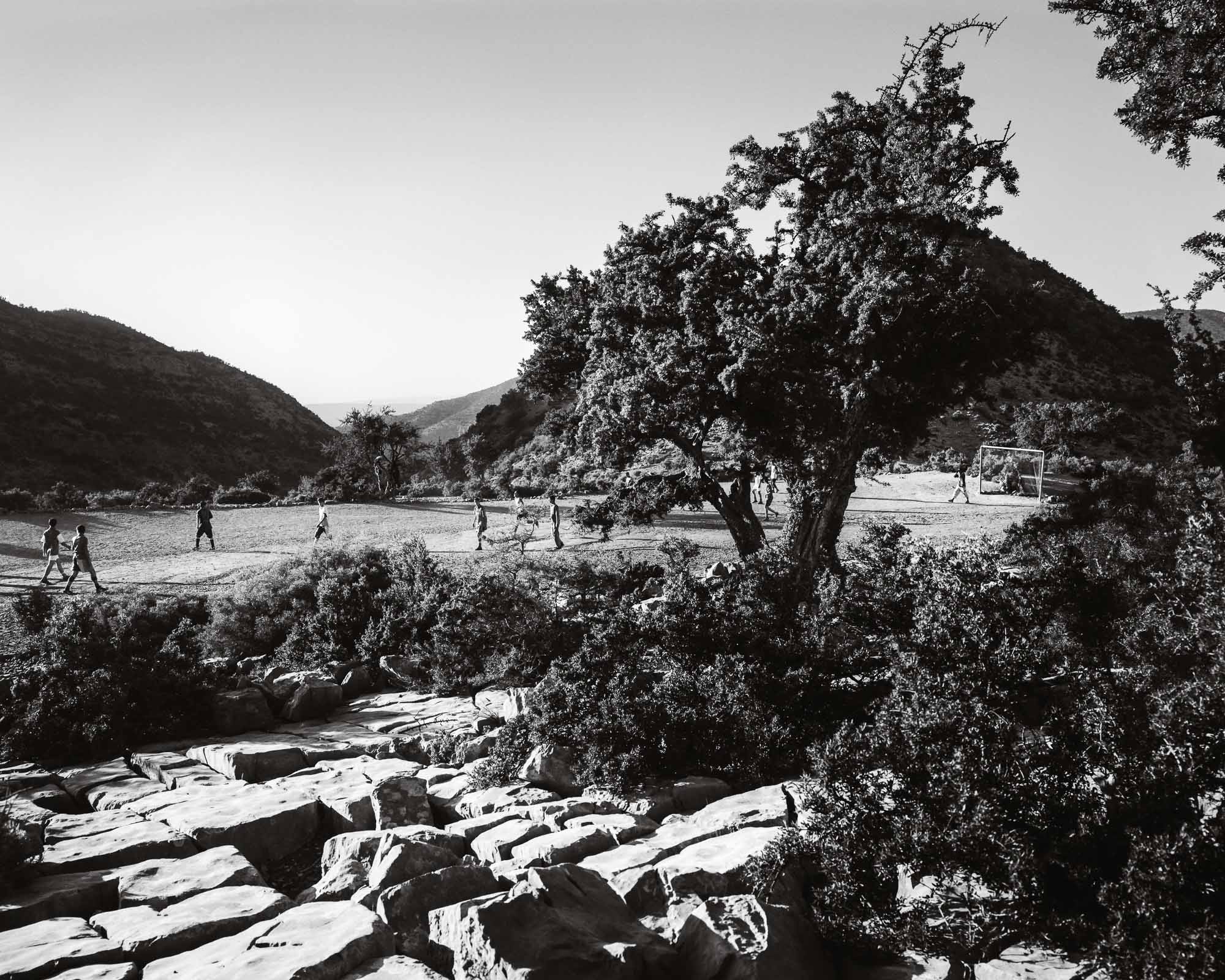 a football field at Timkatti, spring 2003
